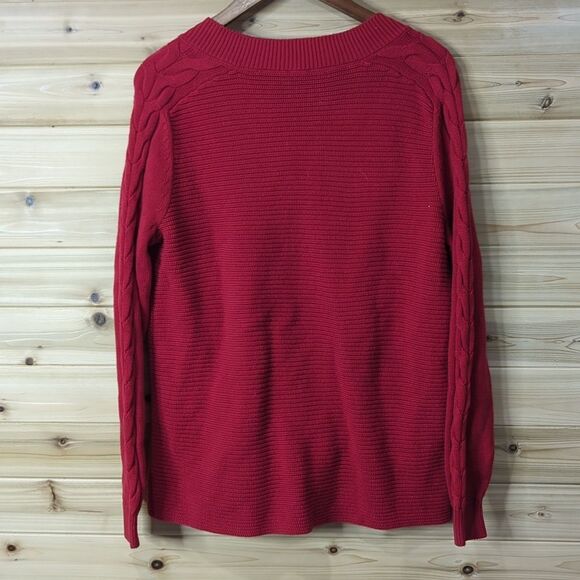 CAbi Sweater Womens Small Red #3714 Standout Pullover - Picture 4 of 9